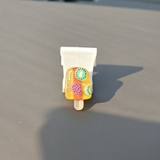 썸머 스틱 아이스 자동차 걸이 조수석 글러브 박스 앞좌석 수납 걸이 차량 인테리어 용품, 키위 아이스바 걸이, 하나