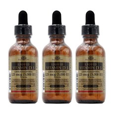 솔가 리퀴드 비타민 D3 5000IU, 59ml, 3개