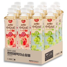 [한번에먹자] 동원 보성홍차 아이스티 제로 500ml 2종(애플6+샤인머스캣6) / 총 12페트, 1세트