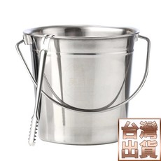 芙詩雅烘焙坊 冰桶-16cm(附冰夾) 保冰桶 小冰桶 冰塊桶 冰塊盒 提冰桶 冰鎮桶 冰壩桶 冰酒桶 不鏽鋼冰桶, 1個