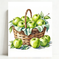 서은이네 보석십자수 캔버스형 DIY 비즈 십자수 40x50cm, 1세트, RR-07 사과