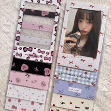 【開發票/統編】instax拍立得花邊保護膜 拍立得邊框貼 照片裝飾貼紙 DIY相冊 可黏貼設計389990, 豹紋,20絲mini3寸花邊保護膜10張