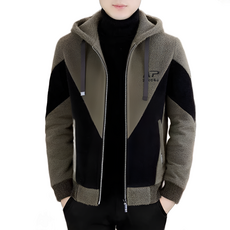 1/1+1 남자 경량 다운 점퍼 코트 가을 기모 슬림 후드 다운 코트 남성 캐주얼 코트