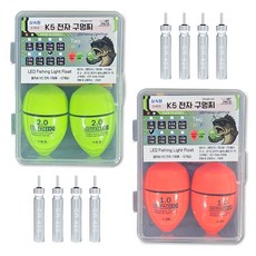 히트페이스 국산 K5 전자 구멍찌, 2개, 그린 2.0