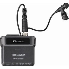 TASCAM DR-10L Pro 32bit Youtube Vlog (태스컴) 플로트 핀 마이크 레코더 블랙 음성, 1개