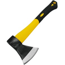 일본직구 리코핀 감성 캠핑 야외 화목난로 장작 패기 옐로우 소형 손도끼, 재고 있음, 톨-004 노란색