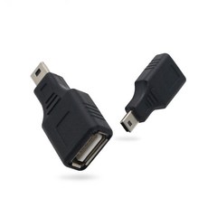 勁昕科技 Mini汽車音響U盤轉接頭 USB母轉MINI USB公 迷你T型車載MP3轉換頭