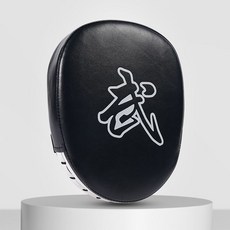 專業拳擊手靶 跆拳道踢靶 搏擊反應訓練器材 8522, 1個, 普通平麵手靶 黑色 ,單個購買
