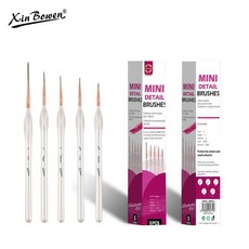 아크릴 수채화 그리기 초극세 라인 브러시 나일론 후크 펜 파인 포인트 유화 도구 키트, 1개, 1. White