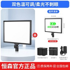 9.5W LED 비디오 RaLeno 배터리 화상회의 95 조명에 3200K, 29  대화면 스탠다드 6600밀리암페어 듀얼