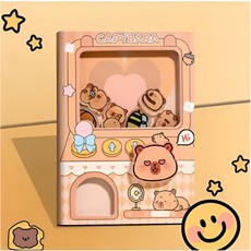 웰로비 카피바라다이어리 카피바라 포토 다이어리 파우치 문구, 하트뽑기카피바라