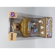 에프몰 미니 뽑기 기계 LED 카피바라 미니 뽑기 장난감, 1개, 브라운