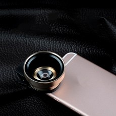 2in 1 어안렌즈 0.45배 광각 줌 어안 매크로 렌즈 카메라 키트 스마트폰용 클립 포함