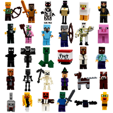 마크 피규어 캐릭터 30종 블럭 스타일 미니피규어, 1개