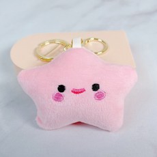귀여운 인형 키링 키홀더 열쇠고리 가방고리 에어팟 버즈, k-d76.볼터치작은별-핑크