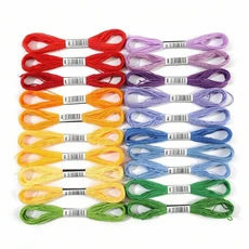 20색 크로스 스티치 실 키트 8야드 6가닥 폴리에스터 (봉제 및 공예 용품) ﻿, 02 2