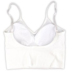 제오오스토어 브라탑 나시 흰색 여성 스포츠 캐미솔 필라테스