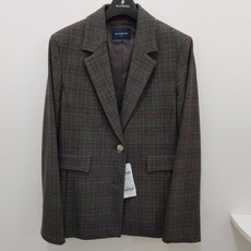 [행복한백화점][올포유]겨울 여성 체크 싱글 쟈켓(브라운) ALKKN--9111