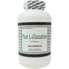 Pure L Glutamine 500 mg 250 caps, 1개
