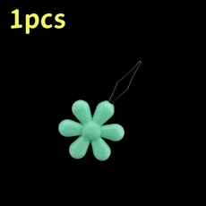노인용 쉬운 바느질 바늘 장치 꽃 모양 실 꿰기 가죽 공예 도구 바느질 바느질 바느질 액세서리 1PC, 24 Green-1pcs