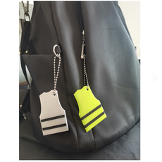 뚱보 안전반사 다용도 키링, 조끼 안전반사키링, 20개