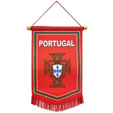 축구 깃발 스포츠 응원용품 플래그 벽걸이 독립, 포르투갈, 1개, 포르투갈