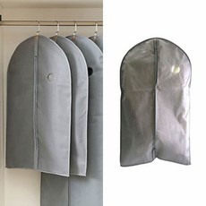 부직포옷커버 중형 그레이 드레스룸옷커버 의류보관커버