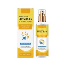 헤어 & 두피 자외선 케어 SPF 30 논-그리스 - 컬러 관리에 도움 모발 자외선 케어 여행용 두피 자외선 케어 페이딩 및 건조 커어 모든 모발 유형에 필수적인 비치 풀 3.38, 1개