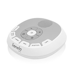 lionelo寶寶舒眠音樂燈，多功能安撫玩具，柔和燈光，自然音效，寶寶睡眠好幫手, 白色, 1個