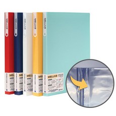 희망 멜리브 더블 클리어화일 40매 HM2537 A4 A3 겸용 파일, 엘로우, 노랑