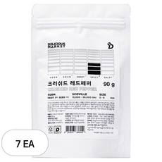 딜리셔스마켓 크러쉬드 레드 페퍼 더블랙 리필팩, 90g, 7개