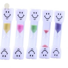 웃는얼굴 모래시계 삼분 시간측정 양치질 샤워 세안 욕실 화장실 어린이 습관형성, 상세페이지 참조