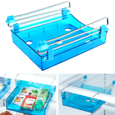 냉장고 서랍형 슬라이드 정리함 냉동고 칸막이 정리대 슬라이드 정리대