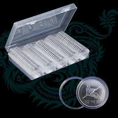 캡슐 100개 27mm 오백원 주화 스크래치 방지 동전박스