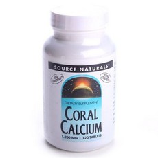 SOURCE NATURALS 珊瑚鈣礦物質補充錠, 1個, 120 件