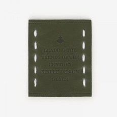 83-282 스티치 포인트 가죽라벨_그린 (7306655), 그린, 1개