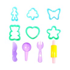 찍기틀 도구 모양틀 데코 점토 칼라 클레이 촉감 놀이 어린이집 유치원 모래놀이 12종 10종 플라스틱 통, 찍기틀10종, 1개