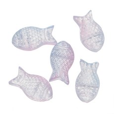 10 개/몫 점진적 작은 금붕어 유리 구슬 DIY 쥬얼리에 대 한 크리스탈 체코어 스페이서 비즈 목걸이 만들기 수제 액세서리, Pink blue