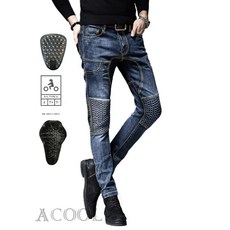 【ACOOL鞋庫文創】14-11防摔牛仔褲 機車褲 重機騎行褲 高彈 透氣