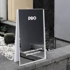 拾光優選好物 韓國鏡面落地牌服裝店全身鏡網紅鏡子招牌戶外商鋪門口廣告打卡牌