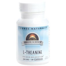 SOURCE NATURALS L-茶氨酸膠囊 200mg, 1組, 30顆