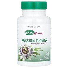 네이처스플러스 허브액티브 패션플라워 250mg 60캡슐 시계꽃 플라보노이드 이소비텍신, 60정, 1개