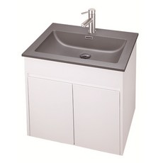 愛琴海廚房 120CM 台灣製PVC防水浴櫃發泡板 啞光人造石臉盆 洗手台 面盆, 灰