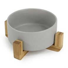 강아지 플레이팅 식기 그레이 1P 고양이 급식 급수기 물그릇 식기 애견 고양이 밥그릇 강아지 도자기 dew+668KU