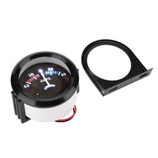DC 12V 전류계 게이지 2인치 52mm 자동차 전압계 60-0-60A 모터사이클 차량용 트랙터 모디피카톤 60암페어 알트, Acouto DC 12V 전류계 게이지 2인치 52mm, 1개