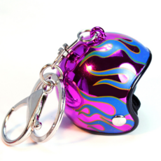 헬로엑스 귀여운 미니헬멧(크롬불꽃) 피규어 키링 키홀더 열쇠고리, 1개, 7크롬불꽃보라