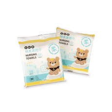 妙妙熊特柔護理巾20抽，乾濕兩用寶寶護膚柔巾，外出必備, 1箱, 20pcs, 1g