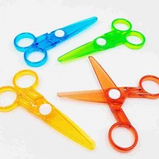 유아 전용 문구용 플라스틱 가위 종이가위 문구용가위, 1개, 기본