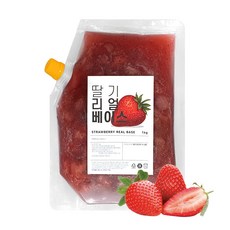 참사랑 국산 냉동 딸기 리얼 베이스 아이스박스배송, 1개, 1kg