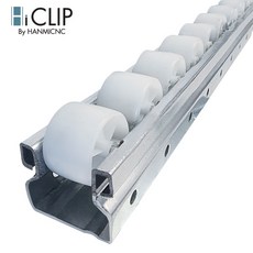 하이클립 슬라이딩랙 셀프 파티션 롤러트랙 플라콘 롤러 트랙 슬라이드레일, 1개